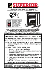Lennox Hearth Products SUPERIOR SVFS32NEVF Owner'S Operation And Installation Manual preview