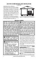 Preview for 8 page of Lennox Hearth Products SUPERIOR SVFS32NEVF Owner'S Operation And Installation Manual