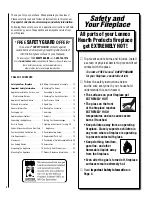 Preview for 2 page of Lennox Hearth Products X-FIRES-WS-LP Installation And Operation Instructions Manual