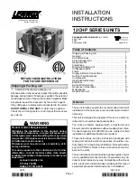 Lennox 12CHP024 Installation Instructions Manual preview