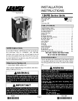 Preview for 1 page of Lennox 12HPB Series Installation Instructions Manual