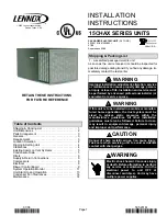 Lennox 15CHAX?24 Installation Instructions Manual предпросмотр