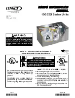 Предварительный просмотр 1 страницы Lennox 15GCSX Series User'S Information Manual