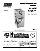 Lennox 80MGF User'S Information Manual preview