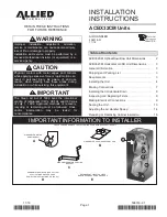 Lennox ACBX32CM Installation Instructions Manual предпросмотр