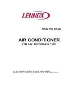 Preview for 1 page of Lennox AIR CONDITIONER Installation Manual