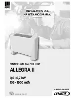 Lennox ALLEGRA II Maintenance Manual preview