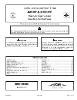 Preview for 1 page of Lennox Allied Air 80G1DF Installation Instructions Manual