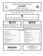 Preview for 1 page of Lennox Allied Air A96UHMV Installation Instructions Manual