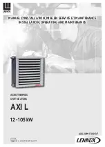 Lennox AXIL 402 Installation, Operating And Maintenance Manual preview