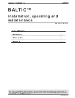 Предварительный просмотр 3 страницы Lennox BAC 024 SNM 3M Installation, Operating And Maintenance Manual