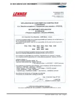 Предварительный просмотр 102 страницы Lennox Baltic BCK 020 Installation Operating & Maintenance Manual