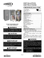 Lennox CB26UH series Installation Instructions Manual preview