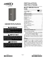 Lennox CBX25UH Series Installation Instructions Manual предпросмотр