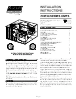 Lennox CHP29 Series Installation Instructions Manual preview