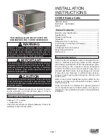 Preview for 1 page of Lennox CHX35 Series Installation Instructions Manual