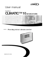 Lennox CLIMATIC 10 A122C-A123H User Manual preview