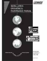 Lennox CLIMATIC 200 Installation Operating & Maintenance Manual preview