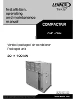 Предварительный просмотр 1 страницы Lennox CMC 020S Installation, Operating And Maintenance Manual