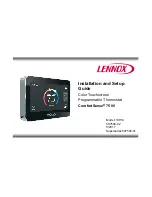 Lennox ComfortSense 7500 Installation And Setup Manual preview