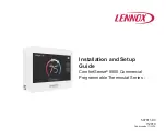 Предварительный просмотр 1 страницы Lennox ComfortSense 8500 Series Installation And Setup Manual