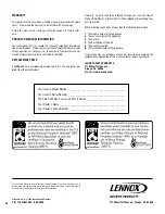 Preview for 36 page of Lennox Country Winslow PI40 Installation And Operation Manual