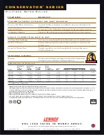 Предварительный просмотр 2 страницы Lennox COWB2 Specification Sheet