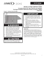 Lennox DOAS DLV Installation Instructions Manual preview