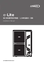 Lennox e-Lite LV-MO280 Installation Manual предпросмотр