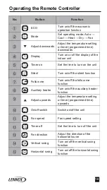 Preview for 15 page of Lennox e-Lite LV-RC01 Installation And Operation Manual
