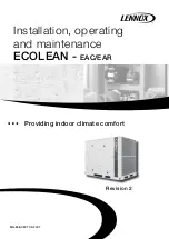 Lennox ECOLEAN EAC 0251SM Installation, Operating And Maintenance preview