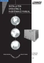 Lennox EcoLean EAC0091S Installation Operating & Maintenance Manual предпросмотр