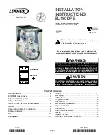 Lennox EL180DFE Series Installation Instructions Manual preview