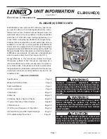 Lennox EL280UH045E36A Service Literature preview