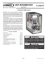 Preview for 1 page of Lennox EL296DF045XE36B Manual