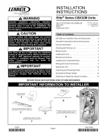 Предварительный просмотр 1 страницы Lennox Elite CBX32M-018 Installation Instructions Manual