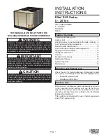 Lennox Elite ELS Series Installation Instructions Manual предпросмотр