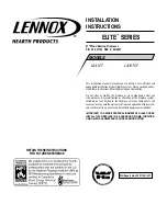 Preview for 1 page of Lennox Elite LA41TCF Installation Instructions Manual