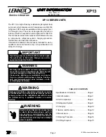 Lennox Elite XP13018 Service Literature preview