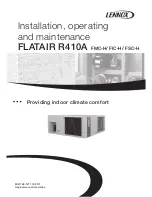 Предварительный просмотр 1 страницы Lennox FLATAIR FIC-H Installation, Operating And Maintanance Manual