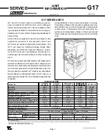 Preview for 1 page of Lennox G17Q2-50 Unit Information