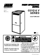 Lennox G21 V SERIES User'S Information Manual preview