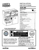 Lennox G24-200 Installation Instructions Manual preview