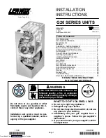 Lennox G26 Series Installation Instructions Manual preview