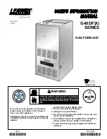 Lennox G40DF(X) Series User'S Information Manual preview