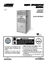 Lennox G41UF Series User'S Information Manual preview