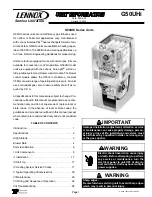 Lennox G50UHi Series Unit Information preview