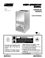 Lennox G60DF series User'S Information Manual preview