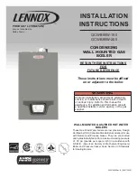 Предварительный просмотр 1 страницы Lennox GCWB95W-150 Installation Instructions Manual