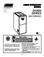 Предварительный просмотр 1 страницы Lennox GHR26 SERIES User'S Information Manual